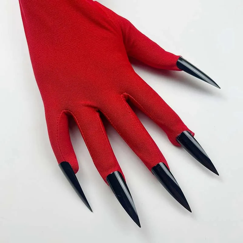 Halloween Ghost Claw Gloves Long Nail Costume Accessory for Stage and Party