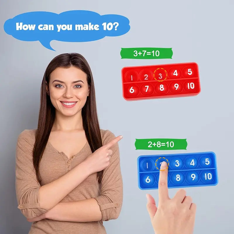 Educational Math Games for Kids - Ten Frames Manipulatives for Preschool & Kindergarten