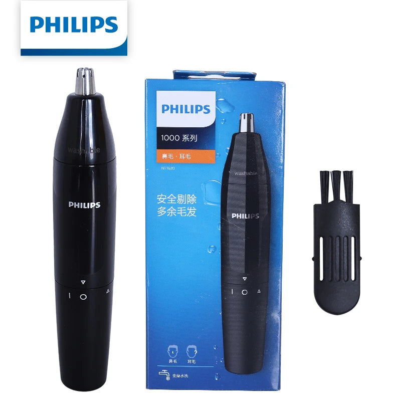 Electric Nose & Ear Hair Trimmer - Fully Washable, Painless Grooming
