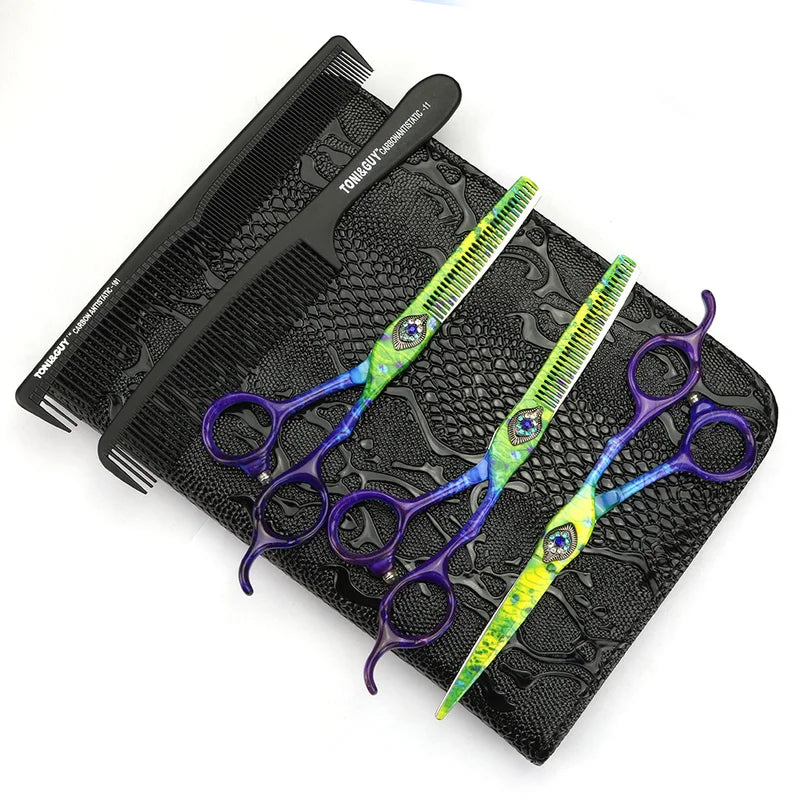 Professional 6-Inch Hair Scissors Thinning & Cutting Shears Japan Steel