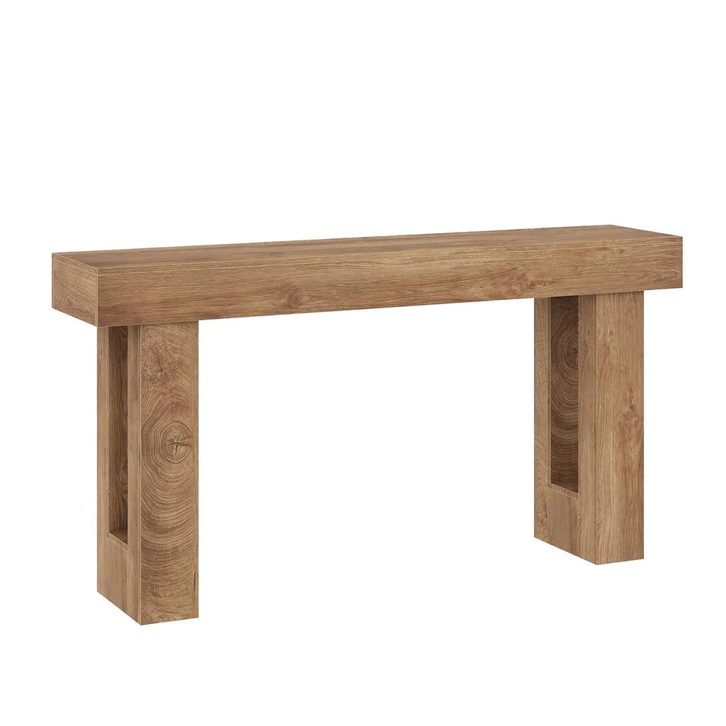 63-Inch Farmhouse Narrow Console Table for Entryway & Hallway