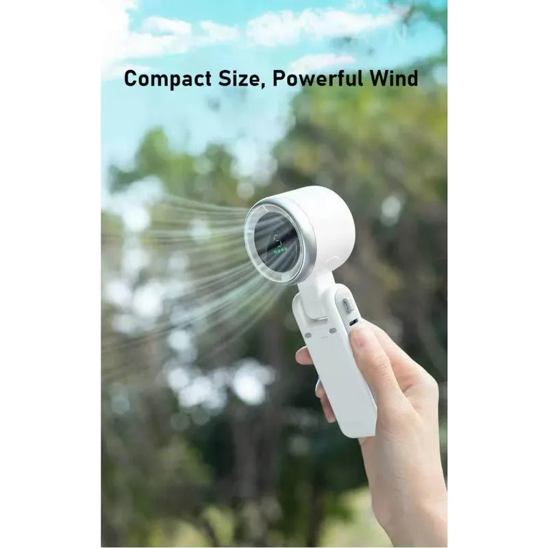 USB Rechargeable Portable Handheld Fan with Long Battery Life 3-in-1 Personal Cooling