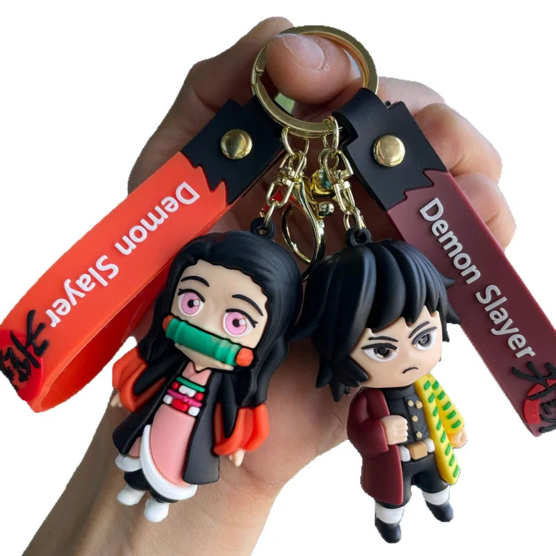 Anime Ghost Slayer Blade Keychain - Cute Bag Pendant Gift for Fans