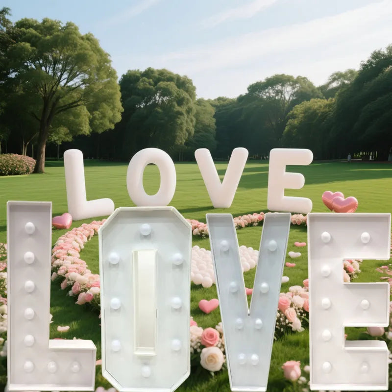 Digital Marquee Letters Frame for Birthday Party & Anniversary Decorations
