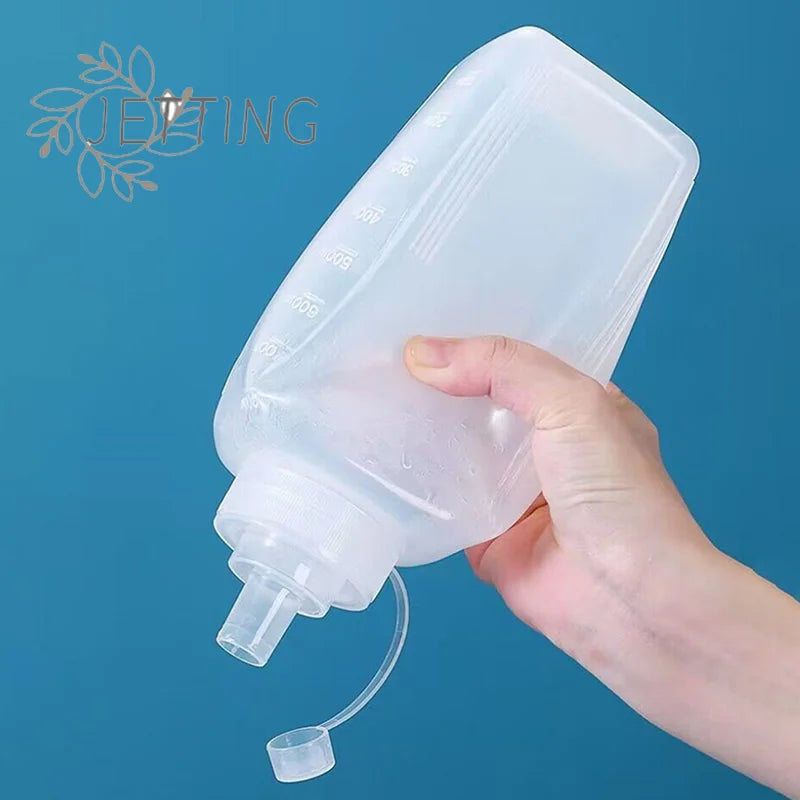 Large Capacity Squeeze Sauce Bottle for Condiments Oil Salad Dressing Kitchen Use