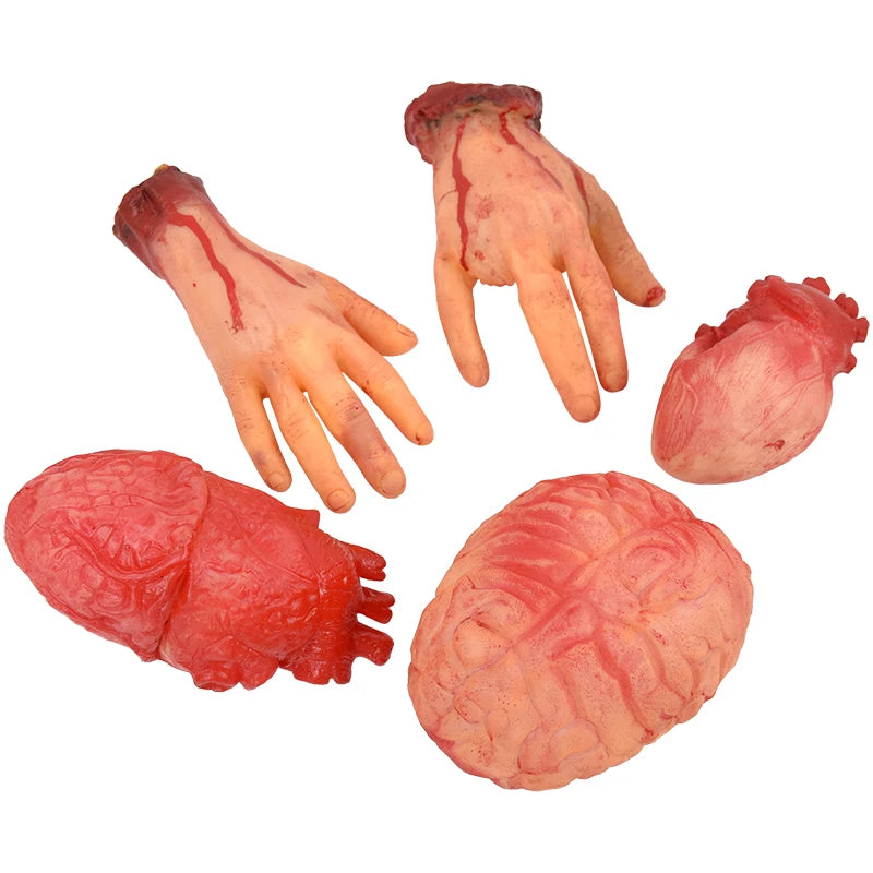 Halloween Bloody Fake Human Organ and Body Part Props for Party Decor