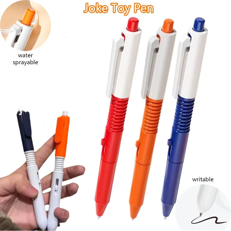 2PCS Water Spray Pen Toy - Prank Signature Water Spray Gadget for Campus Fun