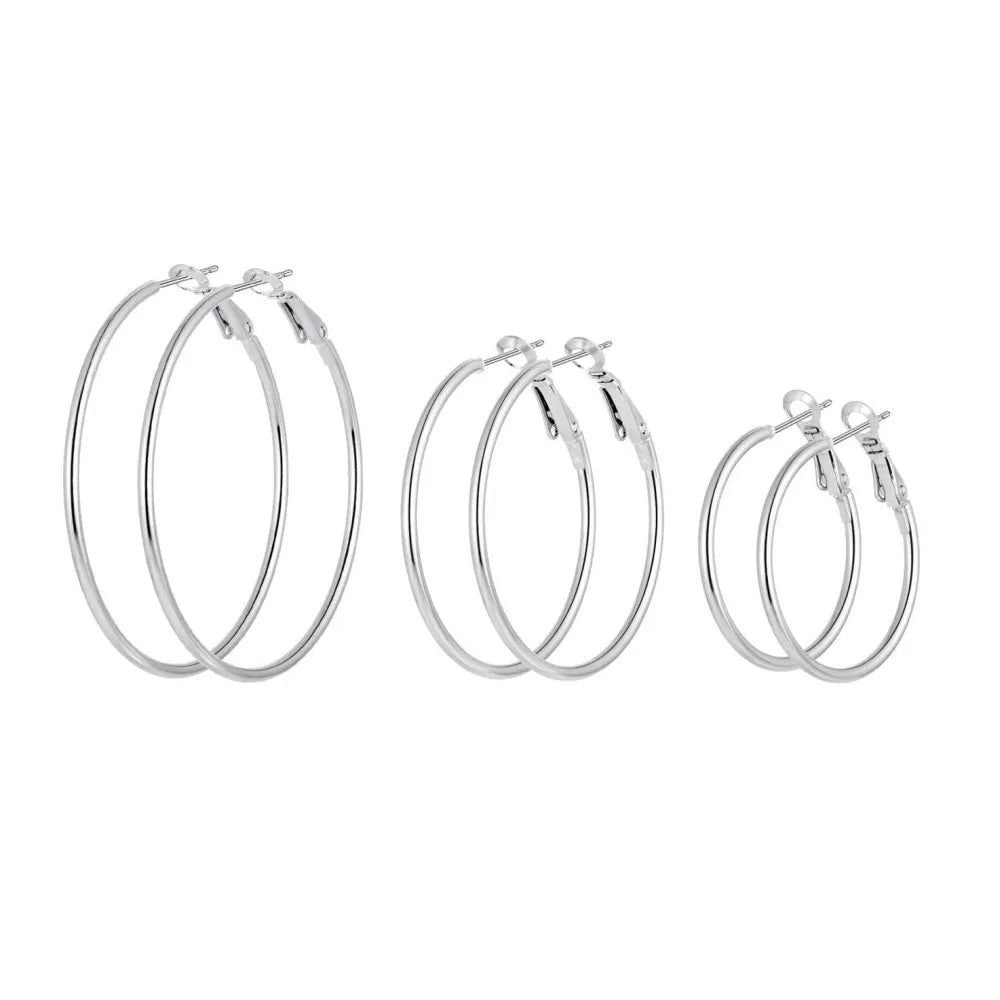 Lightweight Hoop Earrings Set for Women - Hypoallergenic & Stylish Jewelry