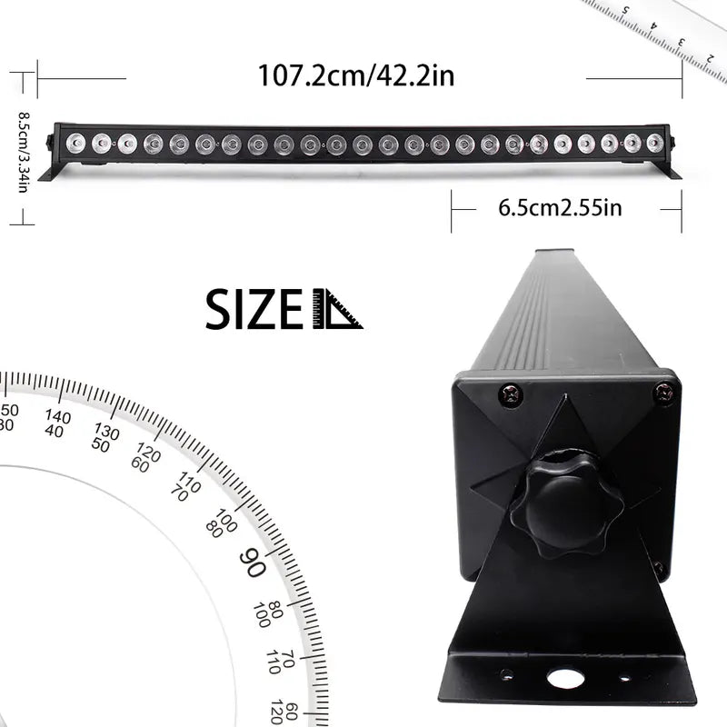 LED Wall Washer Light Bar 60W RGB Stage Lighting for Concert Wedding Party