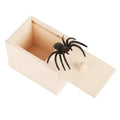 Funny Trick Spider Prank Box - Wooden Hidden Horror Halloween Game Gift