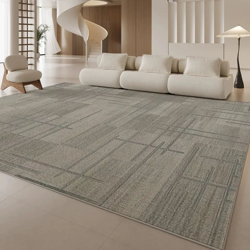Non-Slip Washable Area Rug with Patchwork Design for Living Room and Home Decor