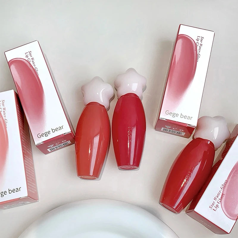 Moisturizing Water Gloss Lipstick - Long-lasting Lip Makeup in Multiple Colors