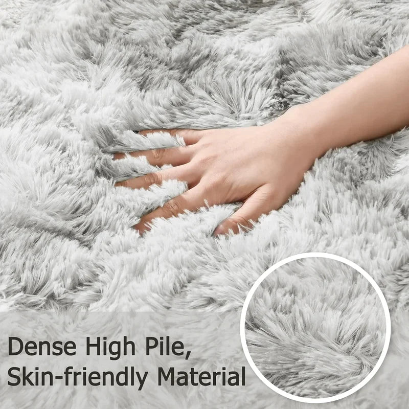 Soft Fluffy Area Rug Non-Slip Shaggy Carpet for Bedroom Living Room Home Decor