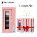 Eyelash Extension 5-Case Set - W Shaped 4D Lashes for Salon & Personal Use