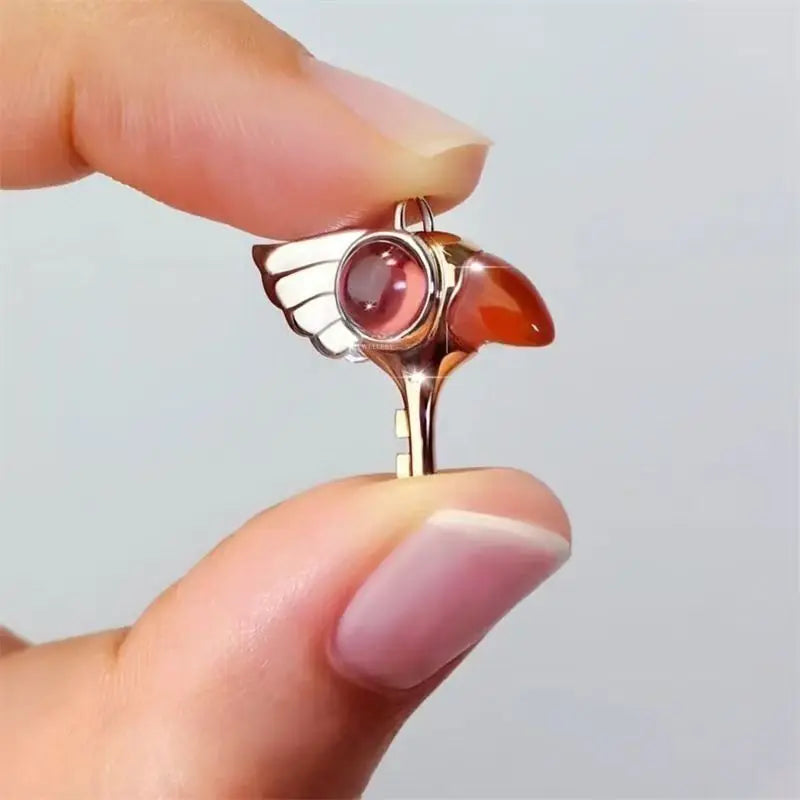 Kawaii Cardcaptor Sakura Pendant Necklace Anime Cartoon Magic Girl Jewelry Gift