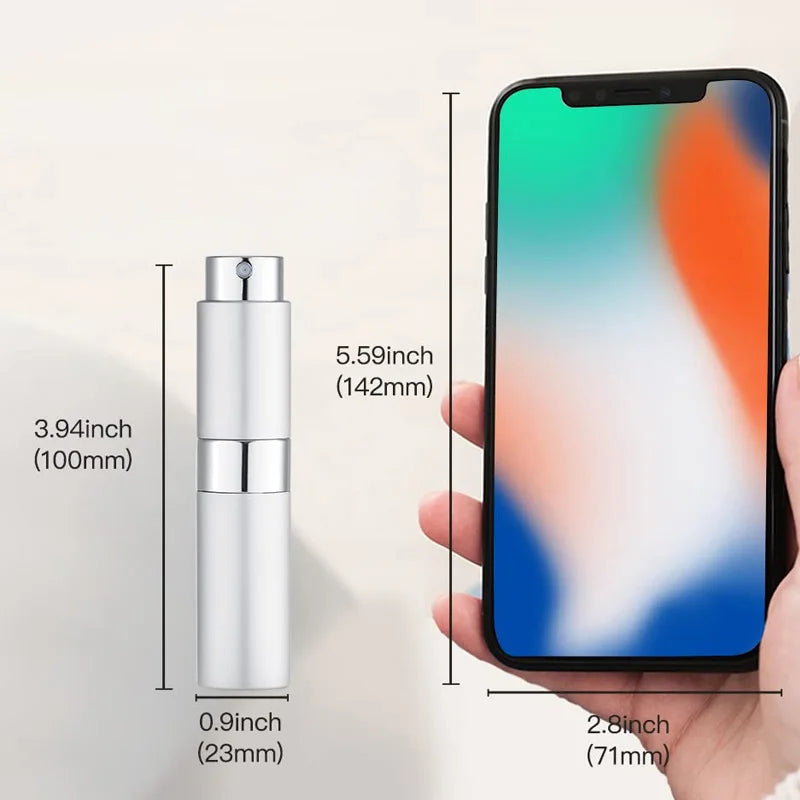 8ml Spray Bottle for Perfume Travel Dispenser Portable Cologne Refillable