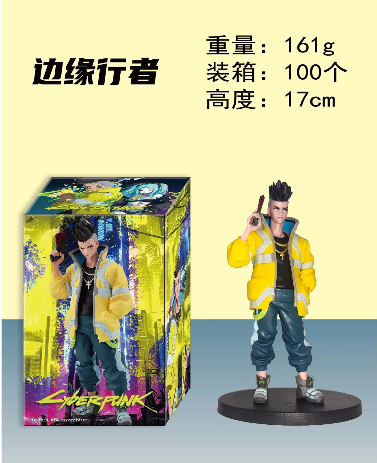 Anime Action Figure - Cyberpunk Edgerunners David Lucy Rebecca PVC Toy Collection, Standing Model for Desk Decor
