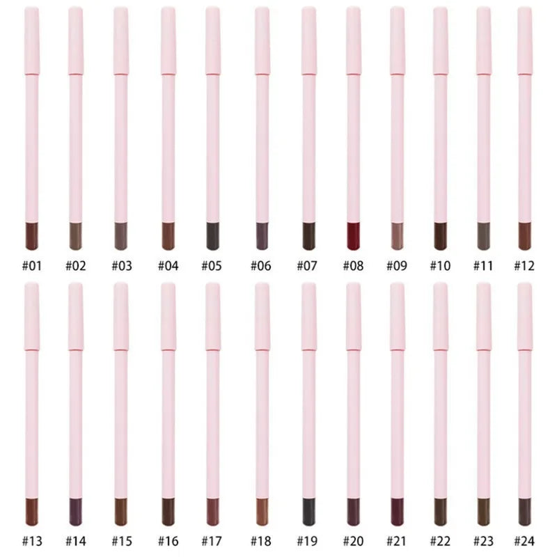 Waterproof Lip Liner Pencil - Long Lasting, Vegan, Multi-Color Options