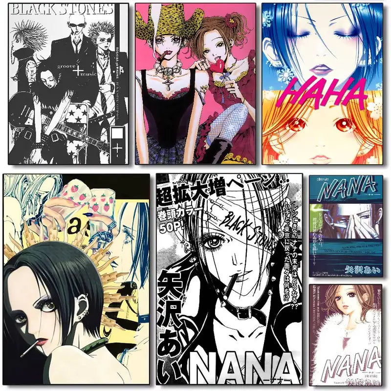 Anime Poster Wall Art Canvas - Japan N-NANA HD Print for Living Room Decor