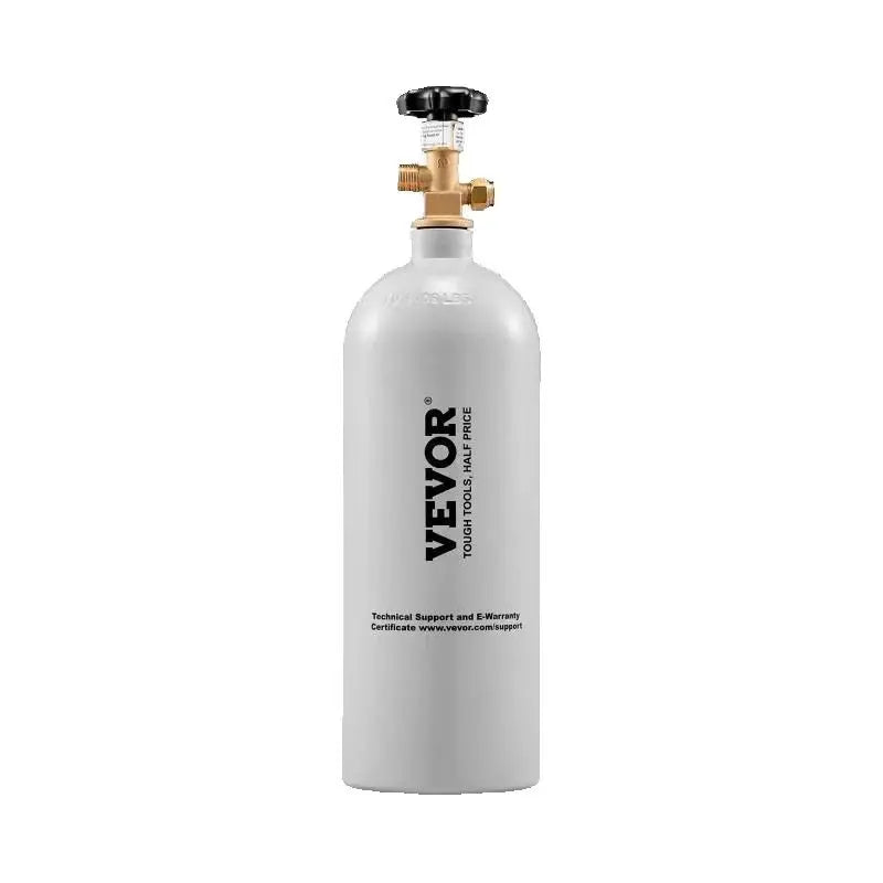 5 Lbs Aluminum CO2 Tank with Gray Powder Coating and CGA320 Valve