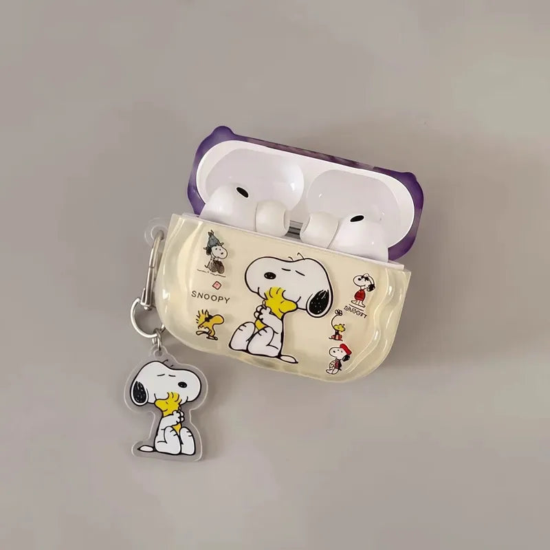 Cute Snoop Dog Headphone Case for Airpods Silicone Protective Cover - Cartoon Design