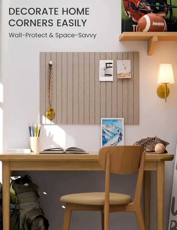30x30cm Decorative Felt Wall Panels Set - Self-Adhesive Hole Filling Boards for Home Decor