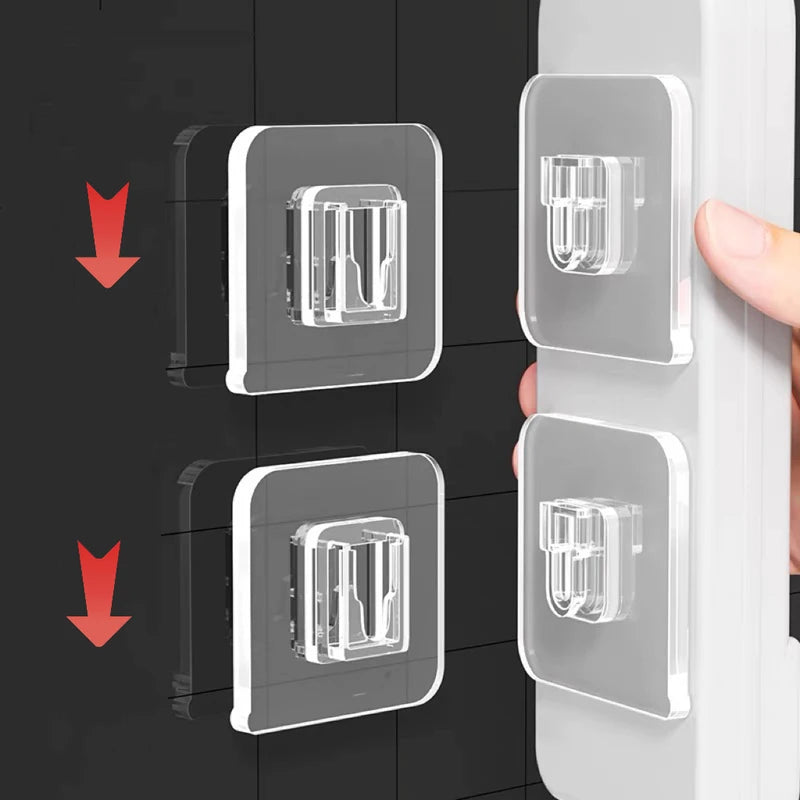 Double-Sided Adhesive Wall Hooks Strong Traceless Hooks for Kitchen & Bedroom Organizer