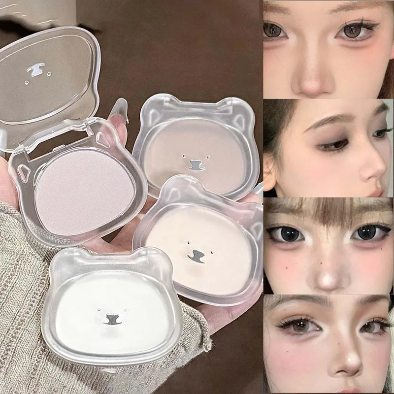 Matte Highlighter Powder for Face Contouring & Brightening - 3D Makeup Effect