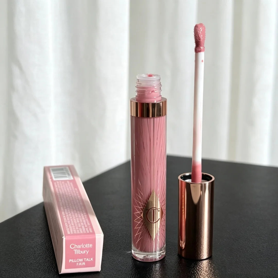 Liquid Radiant Foundation & Lip Gloss Set - Dewy Finish, Long-Lasting, Non-Sticky