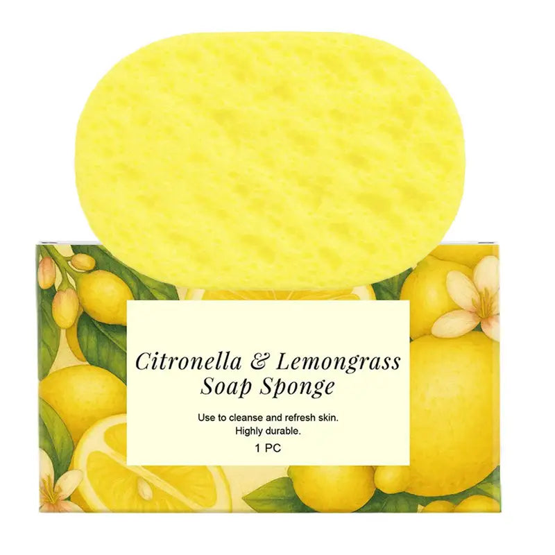 Reusable Soft Body Sponge for Showering & Spa - Gentle Exfoliation, Quick Foam, Travel Friendly