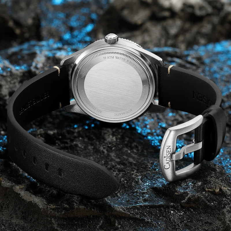 Men's Automatic Mechanical Wristwatch with Luminous Hands Water-Resistant 40mm Case