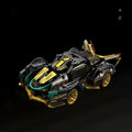Wooden Building Block Racing Car Model - Black & Gold Desktop Decor Gift