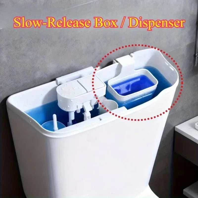 Toilet Bowl Cleaner Buffer Box - Slow-Release Dispenser for Toilet Tanks