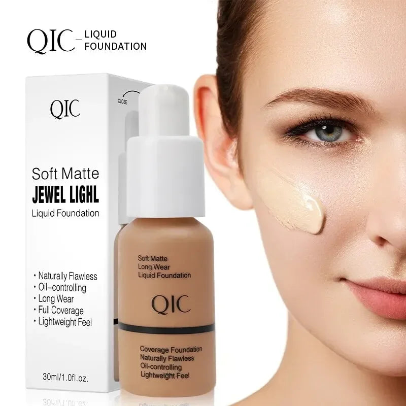 Liquid Foundation Concealer Matte Oil-Control Waterproof Long Lasting 60g - Multiple Colors