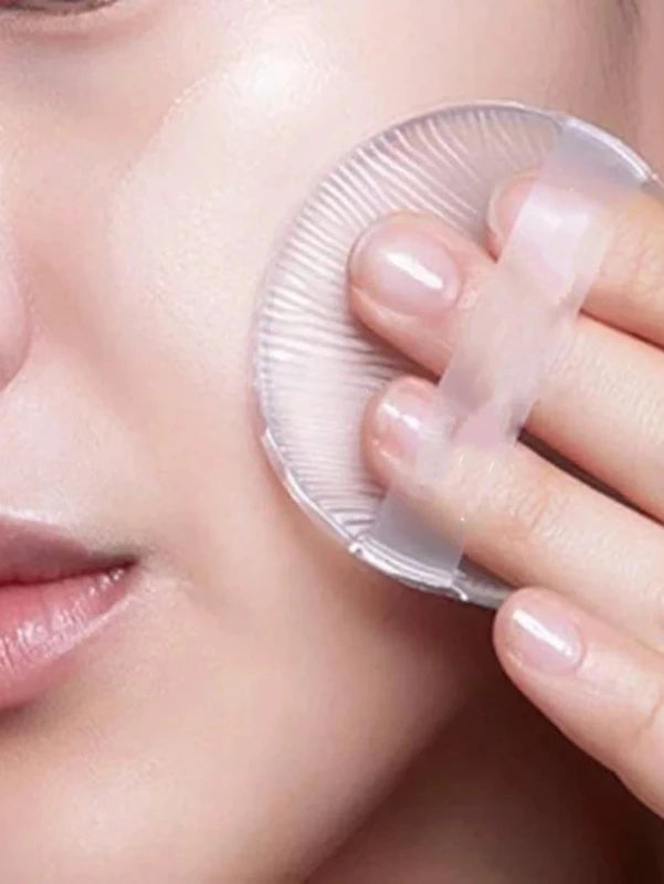 Silicone Makeup Sponge Set - Water-Based Crystal Jelly Foundation Puff, Non-Absorbing, Multiple Colors