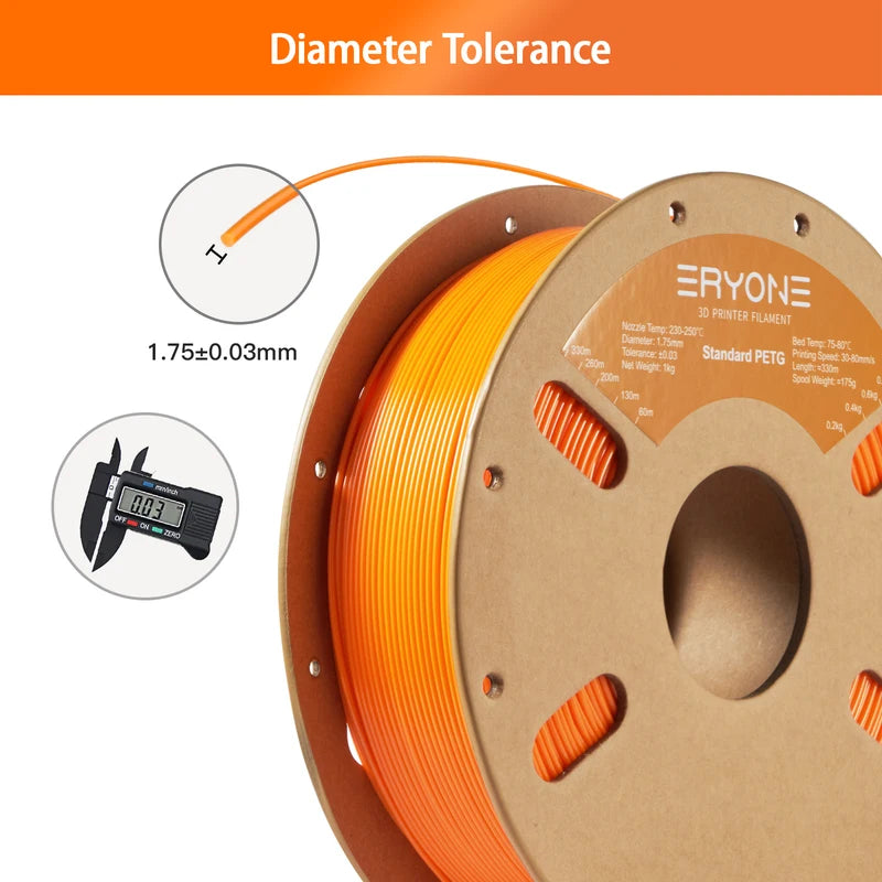 PETG Filament 1kg 1.75mm for 3D Printing Biodegradable High Quality Spool