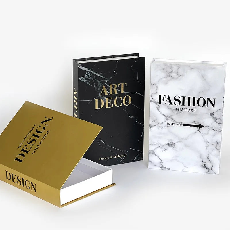 Decorative Fake Books with Openable Storage Box - Living Room Home Decor