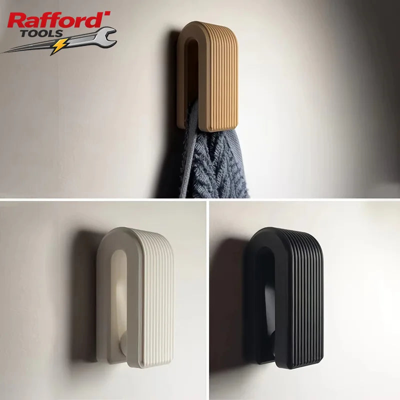 Auto-Locking Wall Mount Towel Hanger - Modern Minimalist Bathroom Accessory