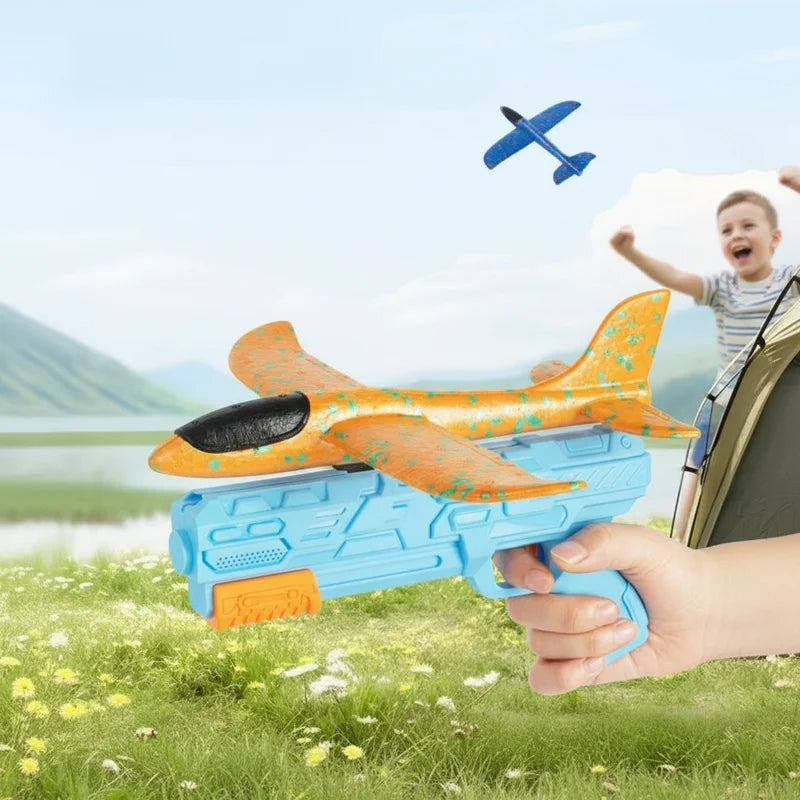 Children's Foam Aircraft Glider Toy - Outdoor Parent-Child Flying Game Set