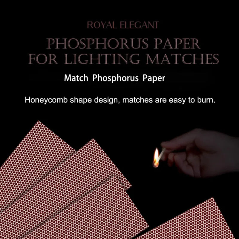 Self-Adhesive Phosphorus Match Striker Paper for DIY Crafts and Safety Use - 14 Pack