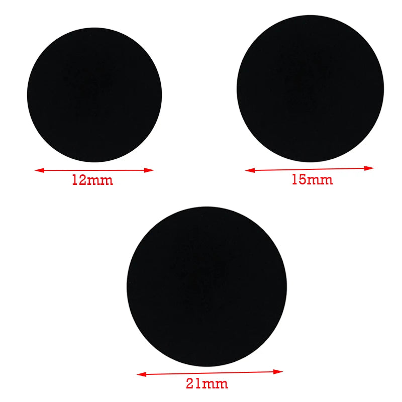 Wooden Furniture Screw Cover Caps - Self-Adhesive Decorative Stickers 12/15/21mm Set