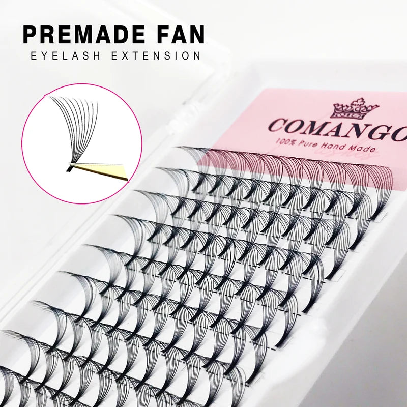 Premade Eyelash Extensions Fans 5pcs Tray Russian Volume Lashes for Eye Beauty