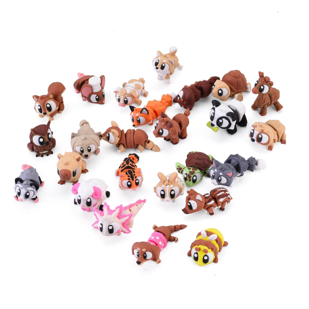 Set of 12/24/36 Animal Figurines for Decoration and Play - Random Styles