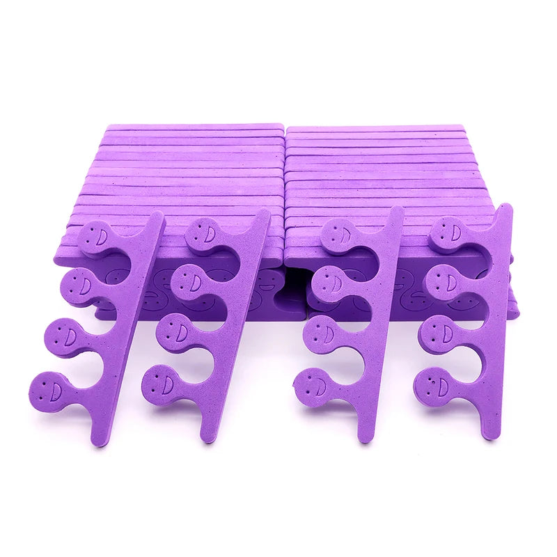 50/100Pcs Nail Art Toe Separator Set Soft Sponge Pedicure Tool for Manicure & Foot Care