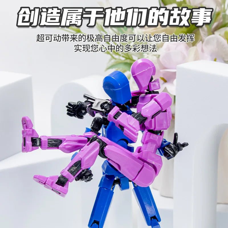 Multi-Jointed 3D Printed Action Figures Toy Set for Kids & Adults - Shapeshift Robot