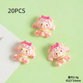 Cute Cartoon Animal Resin Phone Case Hair Clips Keychain DIY Accessories 18/20PCS