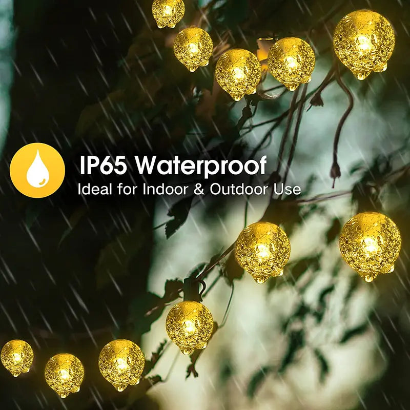 Solar String Lights Outdoor 200 LED Waterproof Fairy Lights for Garden & Patio