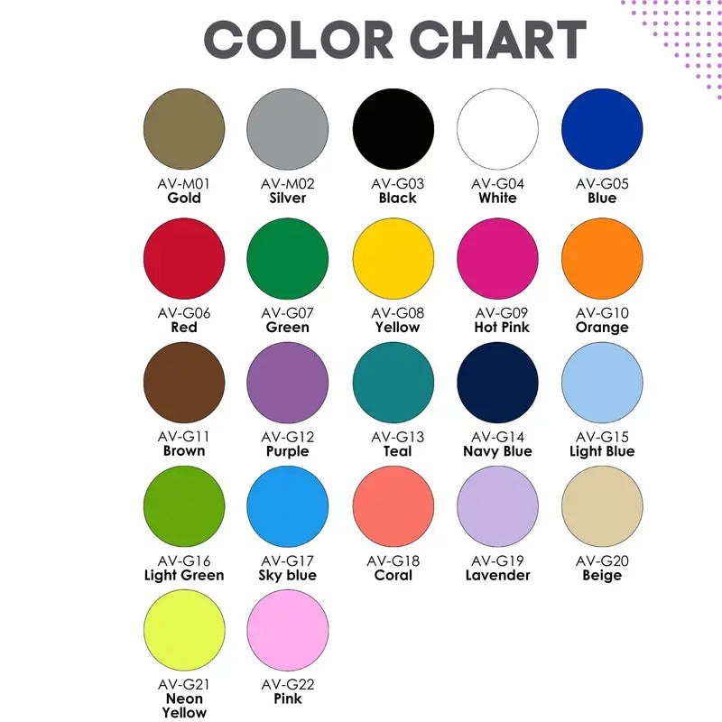 Vinyl Stickers for Crafting and DIY Projects - Permanent Adhesive Vinyl Roll
