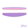 Pink & Purple Double-Sided Nail Buffer Files 100/180 Grit - 2 Pack