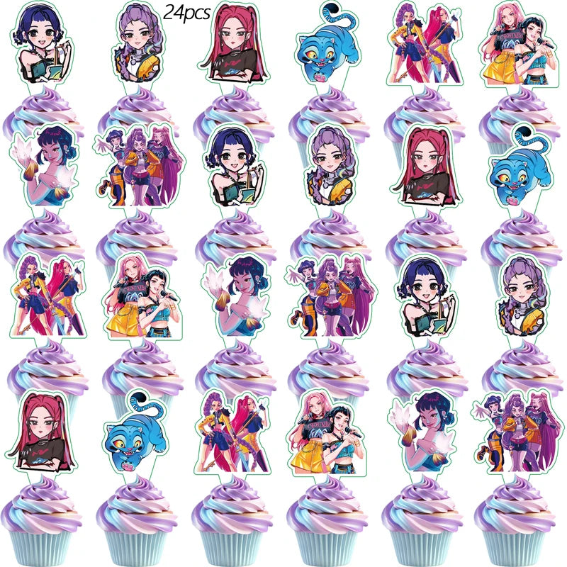 Cake Cupcake Toppers Set for Birthday Party Decor Food & Baking Supplies